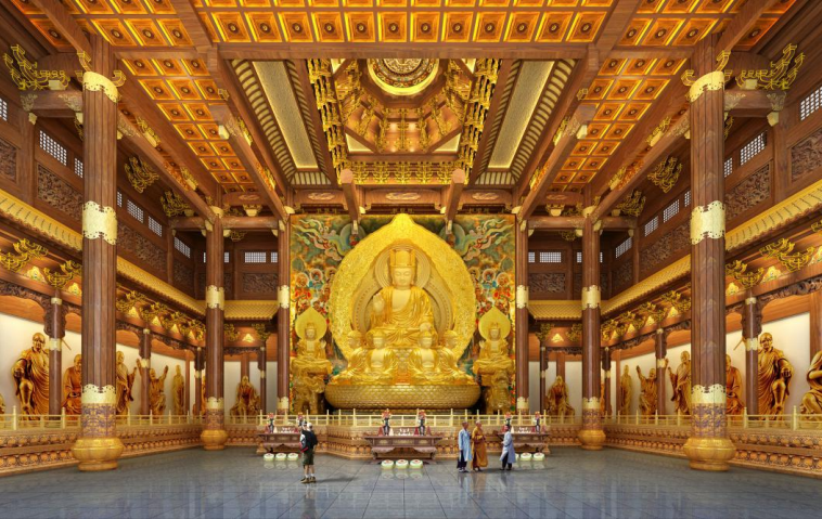大雄寶殿室內(nèi)設(shè)計